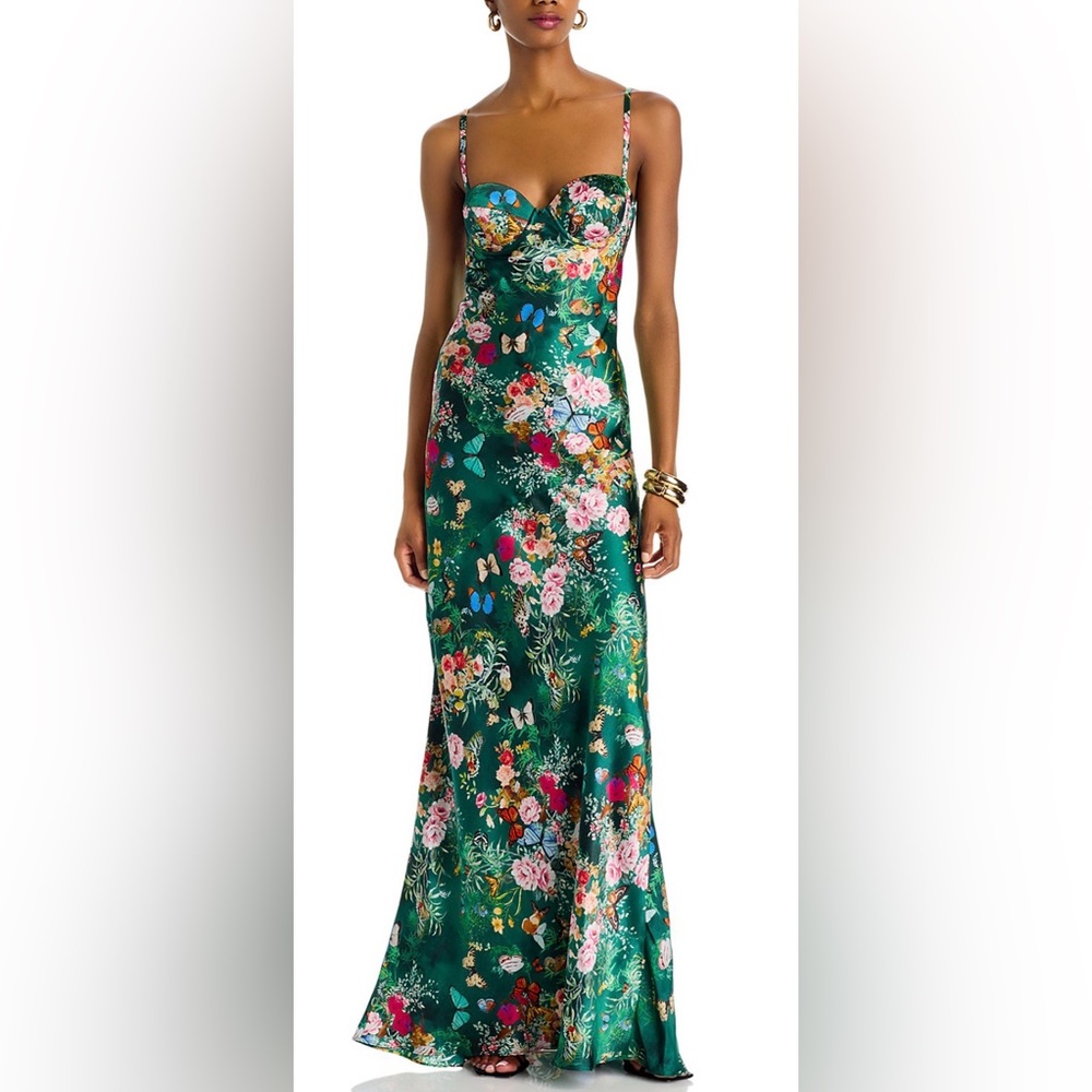 L'AGENCE Sayla Silk Maxi Dress